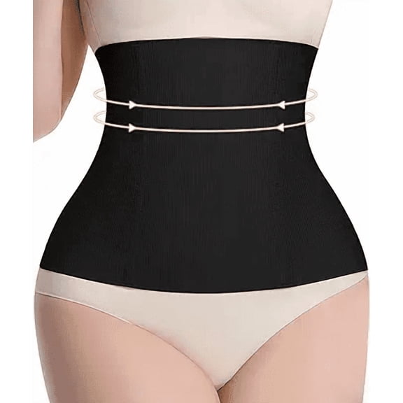 Waist Trainer Tummy Control for Women Lower Belly Fat, Women's Waist Cincher Shapewear Seamless Cool Comfort Slim Body Shape Postpartum Recovery Belt L