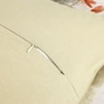 thumbnail image 4 of NOMADIC NOOK 4 Pcs Cotton Linen Decorative Throw Pillow Cover with Tassel Trim Beige 12" x 20", 4 of 6