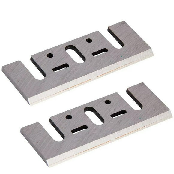 Woodworking Applications, Replacement Blades for Your Hand Held Planer, Crafted from High Speed Steel, Carbide Tipped for Longevity, Compatible with Makita, DeWalt, and More (Set of 2)