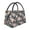 Vintage Floral, variant on Vsdgher Vintage Stylized White Color Print Insulated Reusable Bags with Sturdy Zipper and Handles, Foldable Totes for Hot or Cold Food Bring or Delivery