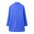 thumbnail image 3 of Men's Casual Trench Coat Slim Fit Notched Collar Long J Single Peacoat (Blue L), 3 of 4