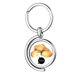 thumbnail image 1 of Verdura sabrosa patata sanos de la acuarela Rotating keychain Metal Keyring Holder, 1 of 2