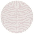 thumbnail image 2 of SAFAVIEH Courtyard Gerald Animal Indoor/Outdoor Area Rug, Ivory/Pink, 6'7" x 6'7" Round, 2 of 12