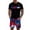 Blue, variant on GrmtClth Mens Usa Flag 2 Piece Outfits Independence Day 1776-2026 T-Shirt and Shorts Set Casual Short Sleeve Outfits Fashion Elastic Drawstring Clothing White M
