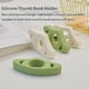 thumbnail image 2 of soportes para páginas de libros con forma de pulgar, de silicona, para leer con manos libres, soporte para abrir libros con los dedos, accesorios de lectura para amantes de los lectores de libros, reg, 2 of 5