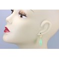 thumbnail image 2 of Chalcedony Earrings Soft Green Smooth Long Teardrop 14k Gold Filled Dangles Spyglass Designs, 2 of 2