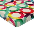 thumbnail image 2 of Ambesonne Hipster Fitted Sheet, Retro Spots, Full Size, Multicolor, 2 of 3