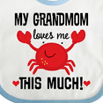 thumbnail image 4 of Inktastic Grandmom Loves Me Grandchild Boys or Girls Baby Bib, 4 of 4