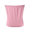 thumbnail image 4 of Tube Top for Women, Sleeveless Strapless Solid Color Summer Top, Polyester Casual Fit, Regular Length, Hand Wash Cold, 4 of 5