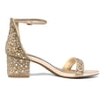 thumbnail image 3 of Sandalia DREAM PAIRS Tacón Bajo Grueso Dorado con Rhinestones Talla 11, 3 of 6