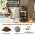 thumbnail image 5 of Automatic 4-Cup Brew & Drip Coffee Maker with Pause N Serve, Glass Carafe, Reusable Filter, On/Off Switch, Keep Warm, Water Level Indicator, Black, 5 of 6