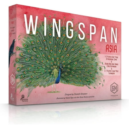Stonemaier Games: Wingspan Asia | Standalone Game or Expansion to Wingspan (Base Game) | Great for Solo Play or 2 Player | Add to Wingspan for 6-7 Player Expansion | 1-5 Players, 70 Mins, Ages 14