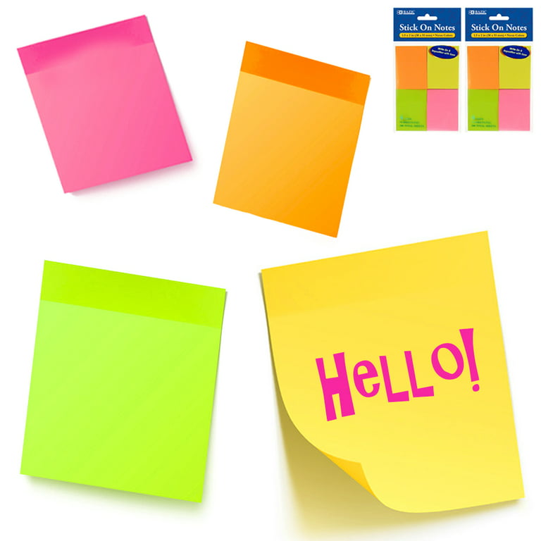 2Pk Sticky Notes Memo Reminder 1.5''x2'' Small Office Supplies Sticker 560  Sheet