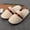 2Rice color ribbon, variant on 2 Pairs All Season Plush Closed Toe Slippers, Non Slip Indoor House Shoes for Bedroom, Hotel, Wedding and Travel Use