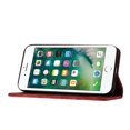 thumbnail image 4 of Compatible with iPhone SE 2022 Embossed Butterfly Cat Wallet Case with Card Slots Kickstand Cover, 4 of 5
