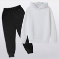 thumbnail image 2 of HCNTES Baby Girl Clothes Winter Girls Clothes Long Sleeve Kids Sports Sweatpants Sets with Solid Hoodie Pullover Holiday Outfit, 2 of 8