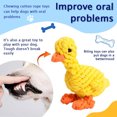 thumbnail image 4 of Venta al por mayor forma de pato Limpieza de dientes cuerda de algodón perro cachorro masticar perros juguetes interactivos masticar juguetes Oral Heath juguete para mascotas Sincero Hogar, 4 of 6