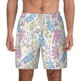 thumbnail image 3 of Uemuo Cartoon Bunny Pattern Mens Swim Trunks Quick Dry Board Shorts with Mesh Lining, Stretch Beach Shorts Quick Dry No-Chafing Board Shorts-X-Large, 3 of 9