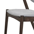 thumbnail image 5 of 18 Inch Modern Wood Dining Chair, Set of 2, Angled Arms, Backrest, Gray - Saltoro Sherpi, 5 of 5