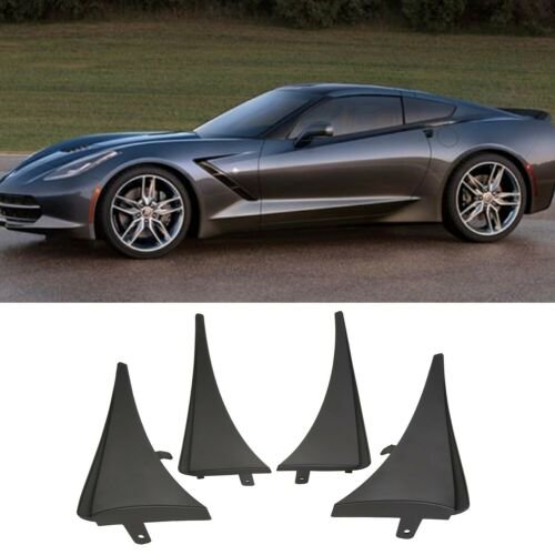 Front & Rear Splash Guards MudFlaps For 20142019 Chevrolet C7 Corvette