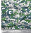 thumbnail image 1 of Soimoi Rayon Fabric Two Tone With Grey Camouflage Print Fabric by the Yard 56 Inch Wide, 1 of 3