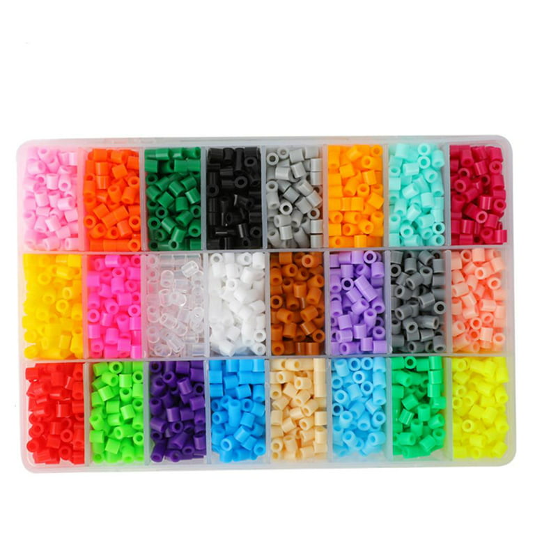 24 Colors Beads Kit, Beads, Beads, Ironing Paper for Kids Crafts Beading  Activity Puzzles Toys for boys and girls 