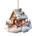 thumbnail image 2 of Open Bo X D Eals Clear An Ce Christmas Hanging Shape Pendant Christmas Car Pendant Hanging Christmas Acrylic Ornaments New Years Decorations Hangs Easy To Use, 2 of 4