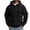 Black, variant on Sweatshirts with Hooded for Men Drawstring Long Sleeve Loose Fitted Cinch Cuff Athletic Casual Tops(XXXL,White)