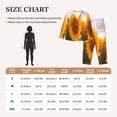 thumbnail image 4 of Lsque butterflies flying near sunflower in field Pattern Long Sleeve Pajama Set for Women - Soft 2-Piece Sleepwear and Loungewear Set with Pockets, Comfy Nightwear-Medium, 4 of 7