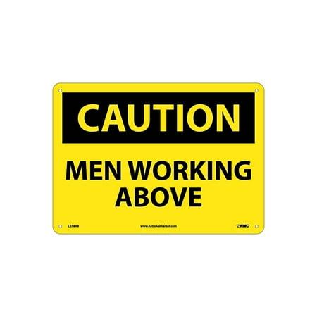 UPC: 0887481013602 | National Marker Men Working Above 10X14 .040 Aluminum Caution Sign C558AB