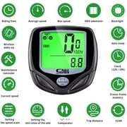 POINTERTECK Bike Speedometer Waterproof Wireless Bicycle Bike Computer and Cycling Odometer with Multi-Function LCD Backlight Display