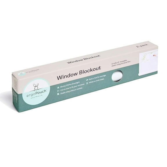 ergoPouch 2-Pack Window Blockout Rolls in White