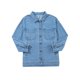 thumbnail image 1 of Chaqueta Vaquera de Mujer Oversize Estilo Boyfriend con Botones, Larga y Abertura Lateral. Chaqueta Vaquera Zimbaplatinum. Azul L, 1 of 9