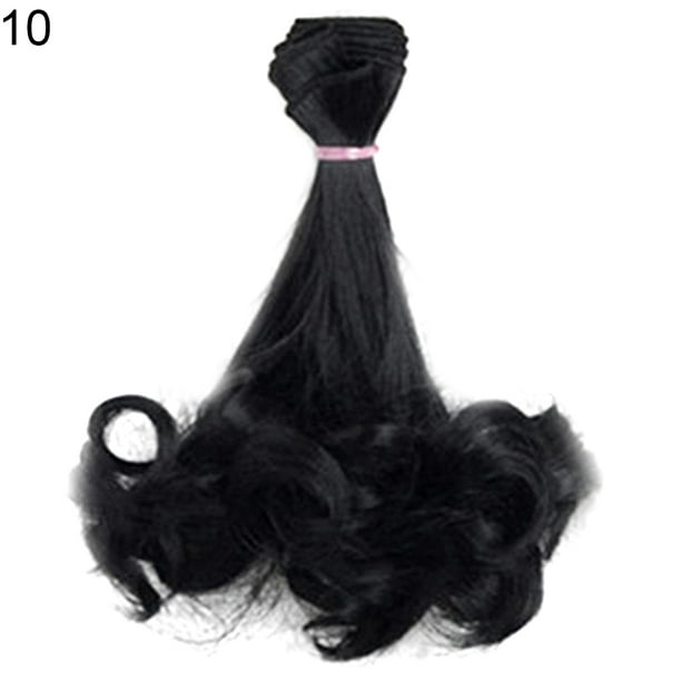 Bluelans Diy Mini Braids Wig Doll High Temperature Fiber Straight Hair Wig Doll Accessories Walmart Com Walmart Com