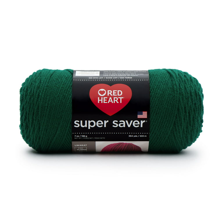 Red Heart Super Saver® 4 Medium Acrylic Yarn, Persimmon 7oz/198g, 364 Yards