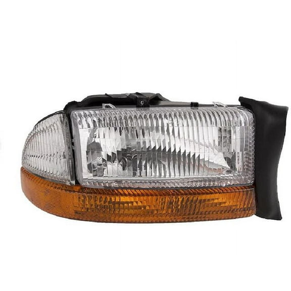 Right Passenger Side Headlight Assembly - Compatible with 1998 - 2003 Dodge Durango 1999 2000 2001 2002