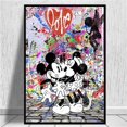 thumbnail image 1 of Disney Art Luxury Mickey Mouse and Donald Duck Fashion Canvas Prints Cartoon Pictures on Home Decor Wall Art Painting Posters70x100cm Unframed Gao Jinjia LED, 1 of 2