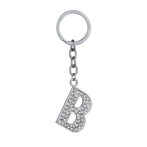 Homoyoyo letter pendant keychain Key Chain Stylish Rhinestones 1Pack for Friends Family Gatherings