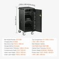 thumbnail image 4 of KFFKFF Power Station, Mobile Charger for 20 Devices, 15.6 inch Lockable Storage for Classroom and Office, Portable Charger Cart with Integrated Power Strip, Suitable for Chromebook, and Laptop, 4 of 9