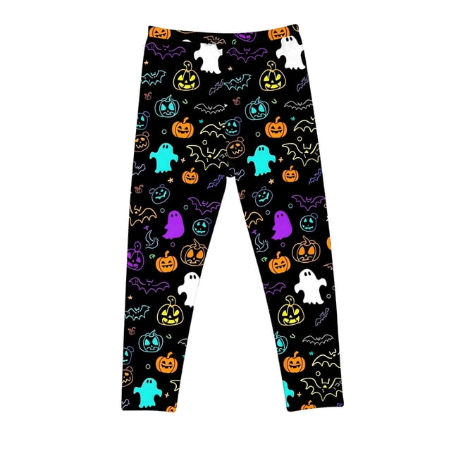 Girls Performance Capris Leggings Leggings for Girls Soft Comfortable Leggings for Kids In 3-8 Years Ankle Length Girls Printed Leggings Multicolor 4 Years