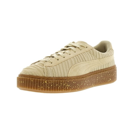 Puma Women's Basket Platform Ow Safari / Whisper White Ankle-High Fashion Sneaker - (Best Shoes For Safari)