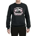 thumbnail image 2 of Wild Bobby It's About To Get Miami Soccer Skyline Sports Unisex Crewneck Sweatshirt, Black, Small, 2 of 5