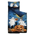 thumbnail image 2 of Halloween Ghosts and Pumpkins in Graveyard Toddler Nap Mats for Kids Preschool,50"x20" Sleeping Mat Bag or Kids,Toddler Sleeping Bag,Toddler Nap Mat or Daycare, 2 of 6