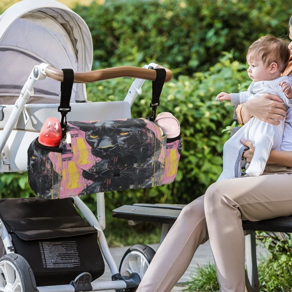 DIXRUYEE Stroller Organizer Vivid Guardian Printed