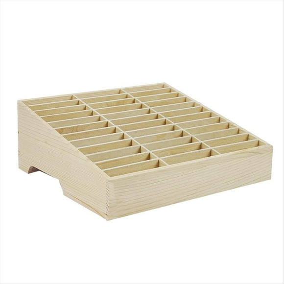 Caja de Almacenamiento para Teléfonos Celulares con 36 Compartimentos, Organizador de Escritorio para Oficina, Escuela y Aula.
