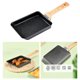 thumbnail image 5 of Sartén japonesa para tortillas con mango de roble, fondo antiadherente y resistente a los arañazos. Negro 15*20, 5 of 7