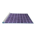thumbnail image 2 of Ahgly Company Machine Washable Indoor Rectangle Checkered Blue Modern Area Rugs, 7' x 9', 2 of 4
