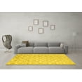thumbnail image 3 of Ahgly Company Machine Washable Indoor Rectangle Abstract Yellow Contemporary Area Rugs, 5' x 8', 3 of 4