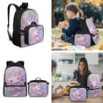 thumbnail image 2 of Yspwyqan Bubble Axolotl Girls Backpack Lunchbox Set, 4 Piece Backpack Set with Water Bottle Bag, Lightweight Fits 14 Inch Laptop, Double Zipper Bookbags for Back to School, 2 of 7
