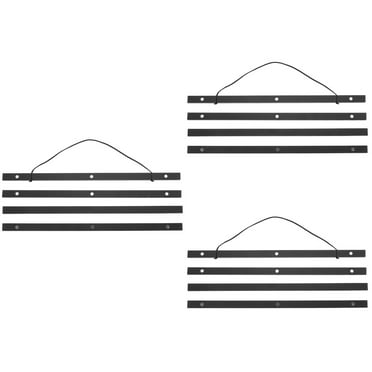 12 Pcs Magnetic Scroll Wooden Hangers Home Supplies Kids Clothes Hanger Poster Frames Displaying Poster Holder